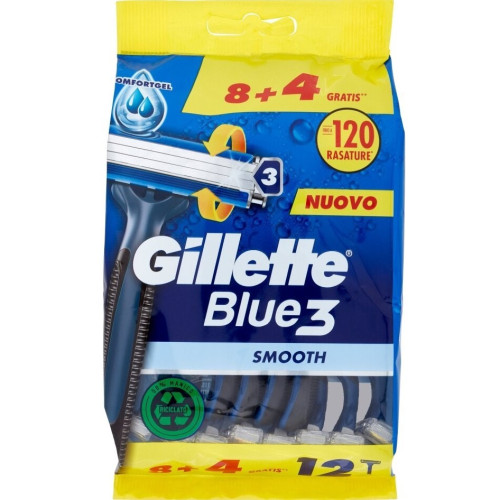 Станки для гоління чоловічі Gillette Blue 3 Smooth 12шт