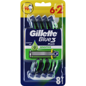 Станки для гоління Gillette Blue 3 Sensitive 8шт