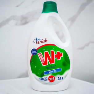 Гель для прання з ополіскувачем для білих тканин Ira Wash W+ 5,9л Гель для прання з ополіскувачем для білих тканин Ira Wash W+ 5,9л