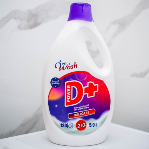 Гель для прання з ополіскувачем для делікатних тканин Ira Wash D+ 5,9л