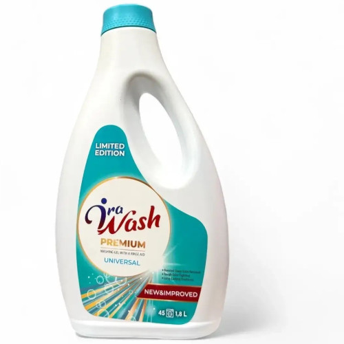 Гель для прання з ополіскувачем універсальний Ira Wash Premium 1,8л Гель для прання з ополіскувачем універсальний Ira Wash Premium 1,8л