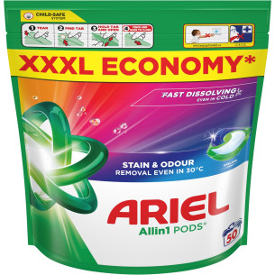 Капсули для прання кольорових тканин Ariel All-in-1 50шт Капсули для прання кольорових тканин Ariel All-in-1 50шт