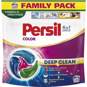 Капсули для прання кольорових тканин Persil Discs 4in1 100шт Капсули для прання кольорових тканин Persil Discs 4in1 100шт
