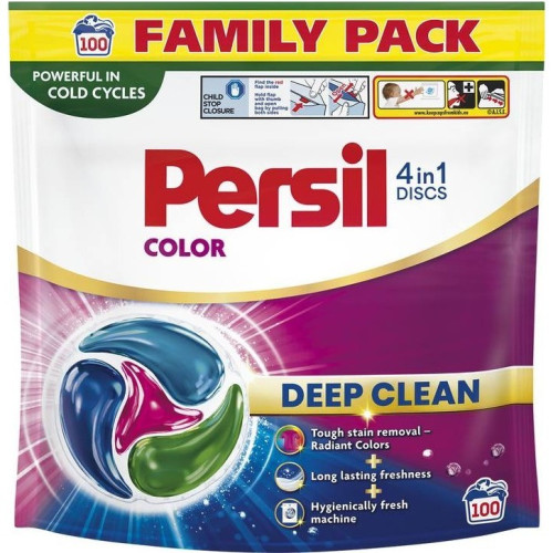 Капсули для прання кольорових тканин Persil Discs 4in1 100шт