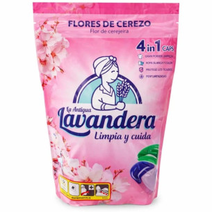 Капсули для прання універсальні Lavandera Flores de Cerezo з ароматом квітучої вишні 4in1 46шт Капсули для прання універсальні Lavandera Flores de Cerezo з ароматом квітучої вишні 4in1 46шт
