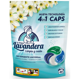 Капсули для прання універсальні Lavandera Flores Silvestres з ароматом польових квітів 4in1 46шт Капсули для прання універсальні Lavandera Flores Silvestres з ароматом польових квітів 4in1 46шт