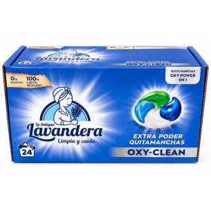 Капсули для прання універсальні Lavandera Oxy-Clean 4in1 24шт Капсули для прання універсальні Lavandera Oxy-Clean 4in1 24шт