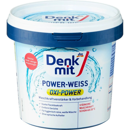 Кисневий плямовивідник Denkmit Oxi-Power для білих тканин 750г Кисневий плямовивідник Denkmit Oxi-Power для білих тканин 750г