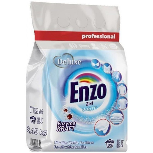 Пральний порошок для білих тканин Deluxe Enzo 2,45кг