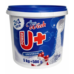 Пральний порошок з ополіскувачем універсальний Ira Wash U+ 5,5кг у відрі