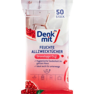 Вологі серветки для прибирання універсальні Denkmit Granatapfel 50шт