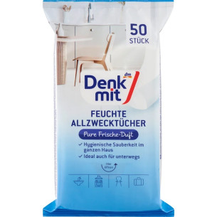 Вологі серветки для прибирання універсальні Denkmit Pure Frische 50шт