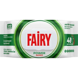 Вологі серветки для прибирання універсальні Fairy біле мило 100шт