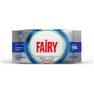 Вологі серветки для прибирання універсальні Fairy Platinum антибактеріальні 100шт