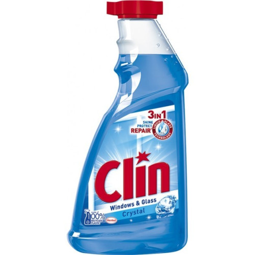 Засіб для миття скла та дзеркал Clin Crystal 500мл запаска