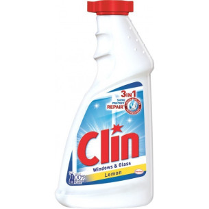 Засіб для миття скла та дзеркал Clin Lemon 500мл запаска Засіб для миття скла та дзеркал Clin Lemon 500мл запаска